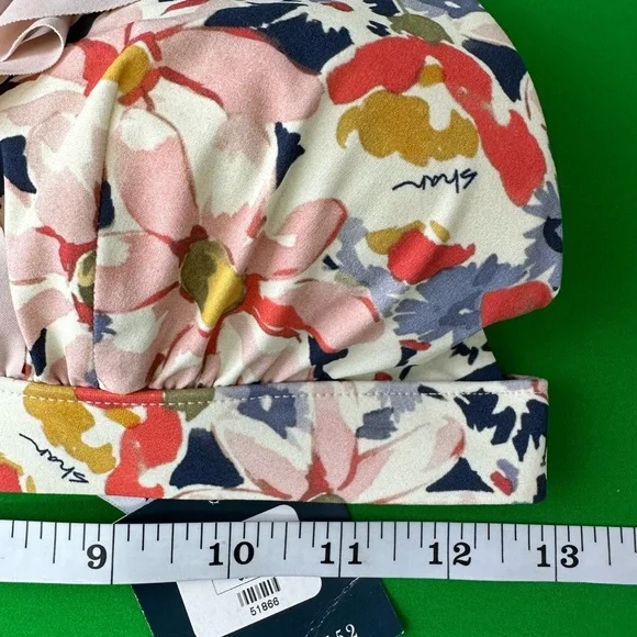 SHAN Beach Folly Floral Bikini Top, NWT H0339 - Picture 6 of 9